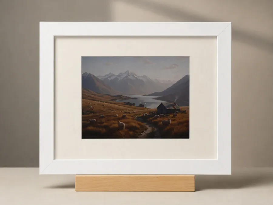 The Minimalist Frame — solid pine with a crisp white finish